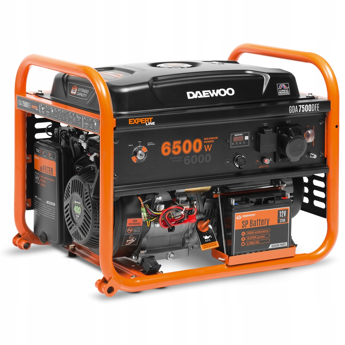 Agregat-pradotworczy-jednofazowy-Daewoo-GDA-7500DFE-6000-W-benzyna-GAZ-Kod-producenta-GDA-7500DFE